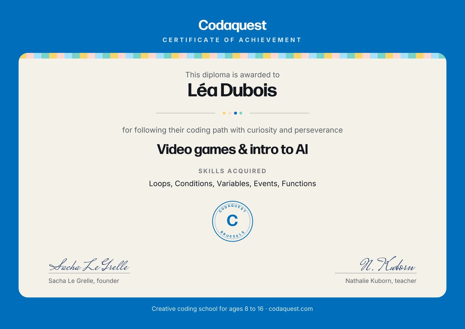Codaquest diploma: Video games & intro to AI