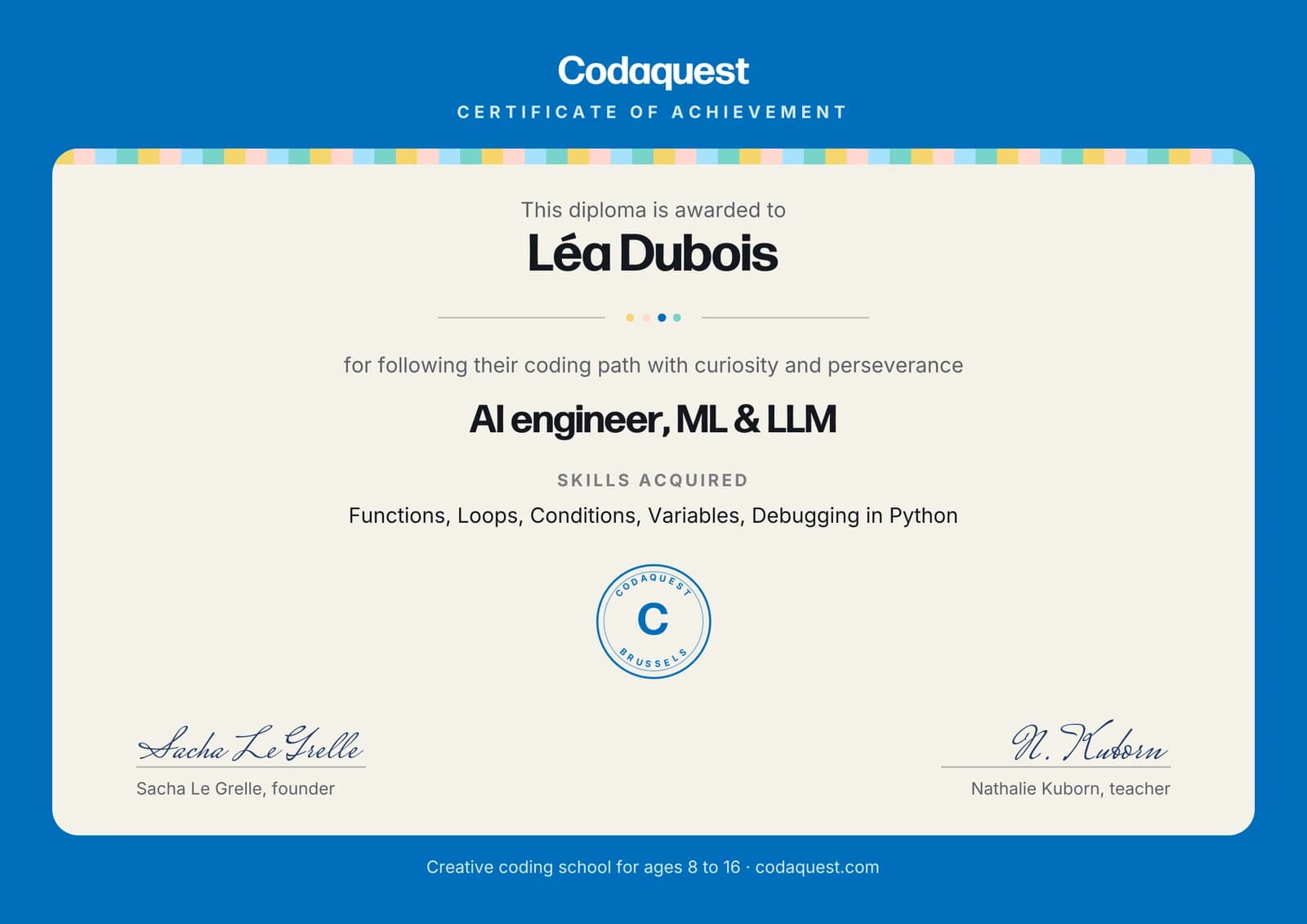 Codaquest diploma: AI engineer, ML & LLM
